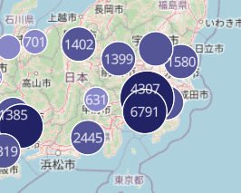 医療商圏の拡大図